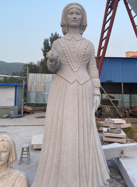 石雕花岗岩护士南丁格尔人物雕塑