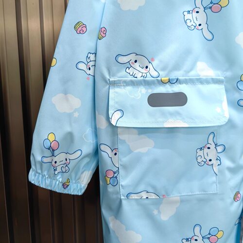 2026新儿童雨衣卡通大耳狗轻薄透气速干便携学生全身加长亲子雨披 - 图3