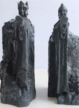 指环王魔戒霍比特人周边刚铎之门礼盒阿苟纳斯雕像摆件书档立书挡