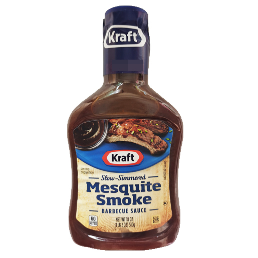 现货510g美国卡夫烧烤调味酱烟熏味Kraft/Bull's Barbecue Sauce - 图0