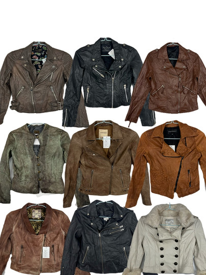 Vintage middle-aged women's heavy-duty motorcycle diagonal zipper shearling coat jacket