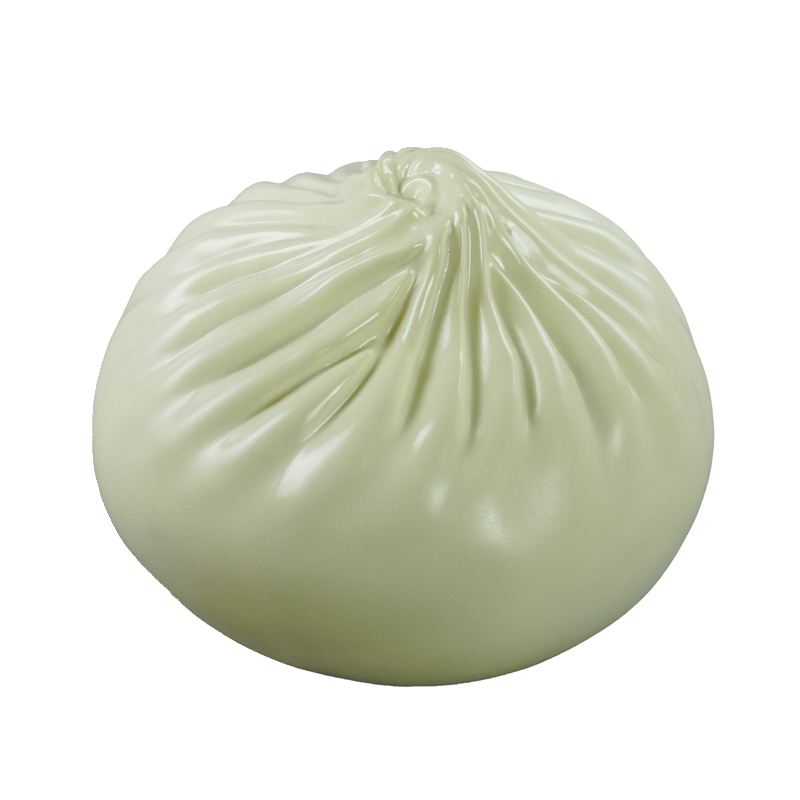 大型玻璃钢仿真包子雕塑定制中式早餐模型卡通创意装饰饺子摆件
