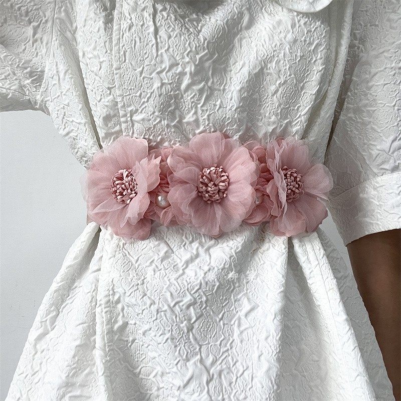 法式风立体花朵腰带女装饰配裙子西装呢子大衣束腰装饰腰封韩国宽,淘宝优惠券,粉丝福利购,淘宝优惠卷