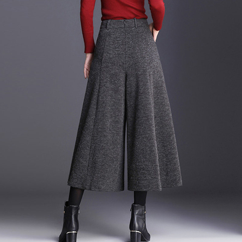 冬季2021年新款洋气毛呢九分休闲裤 arteyes艺艾休闲裤