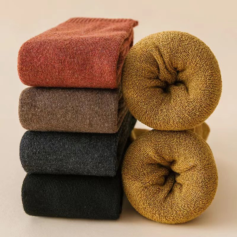 小腿袜子女百搭中筒袜秋冬季加绒加厚保暖长袜冬天毛圈月子长筒袜,淘宝优惠券,粉丝福利购,淘宝优惠卷