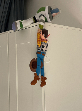 巴斯光年空调摆件冰箱侧面装饰品