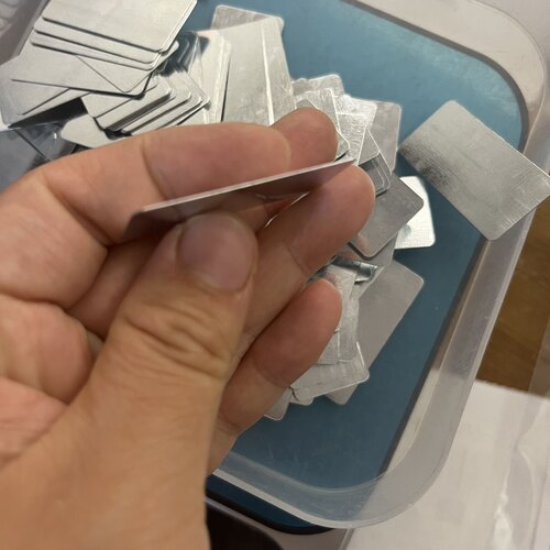 现货R角圆角长方形镀锌板铁片40*20*0.3毫米新款 长方形铁皮 - 图0