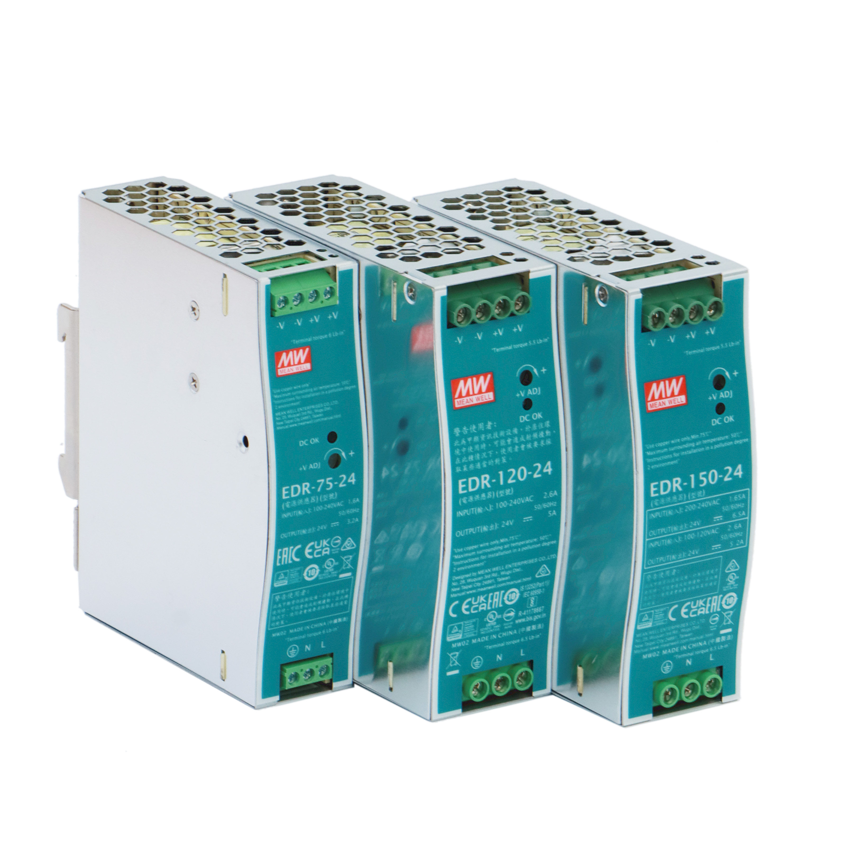 台湾明纬EDR-75/120/150W开关电源24V导轨式12V直流变压器替代DR,淘宝优惠券,粉丝福利购,淘宝优惠卷