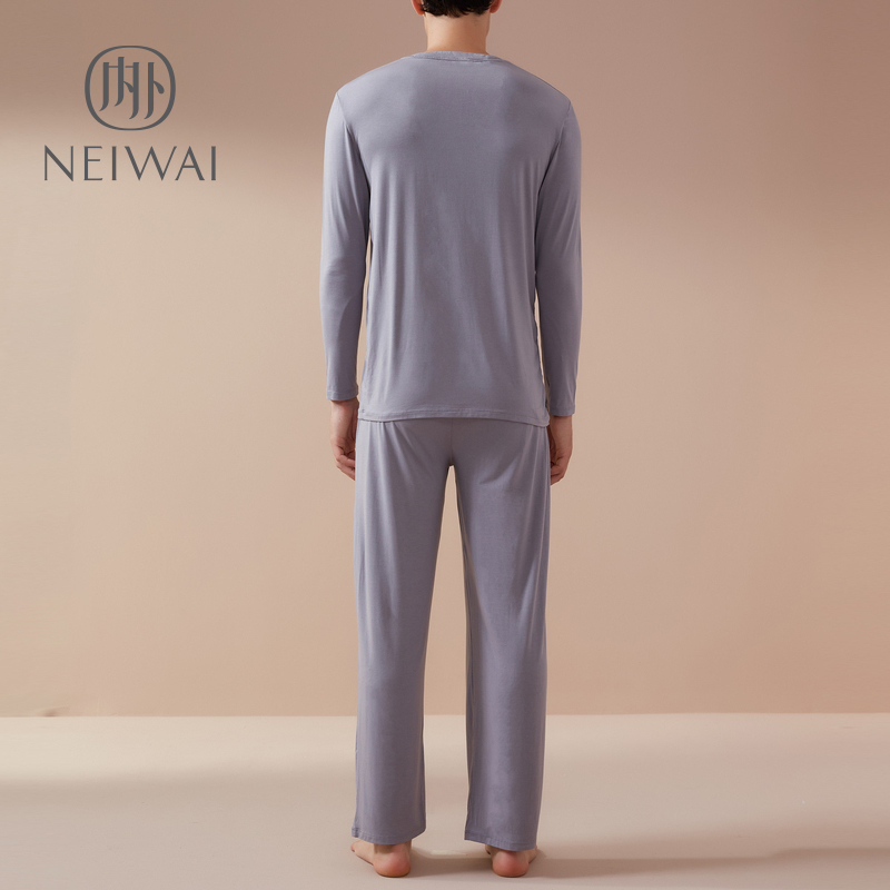内外 NEIWAI 睡衣套装家居便服莫代尔休闲套头宽松舒适男士上下装 内外 NEIWAI 睡衣套装家居便服莫代尔休闲套头宽松舒适男士上下装