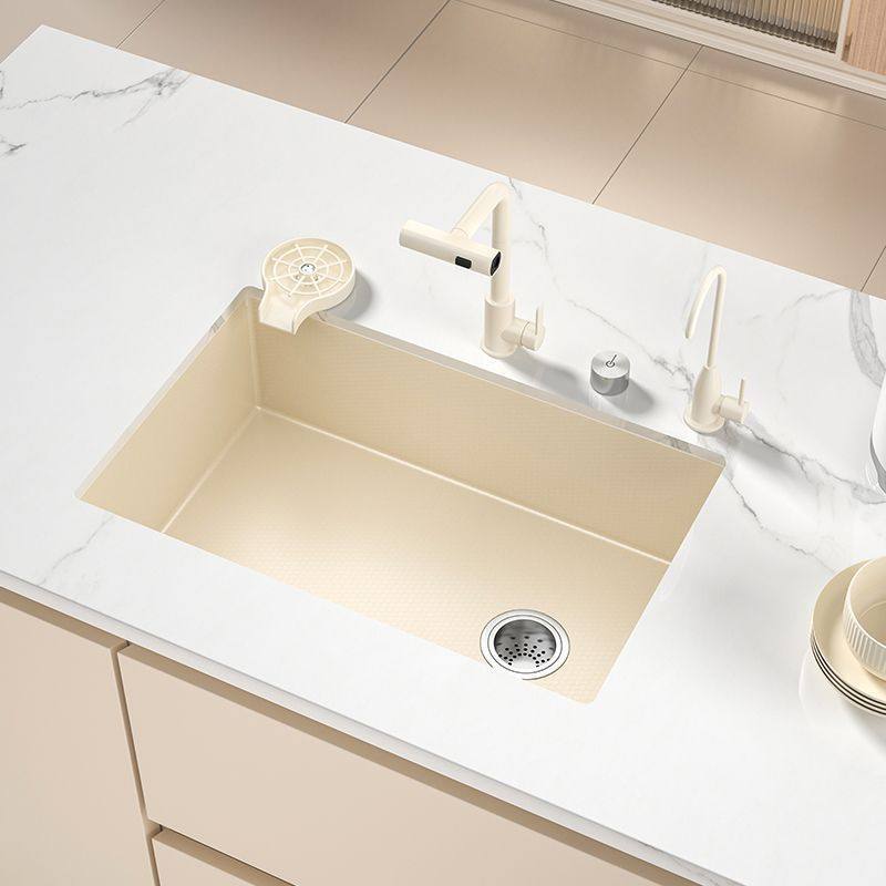 德国奶油白色厨房纳米水槽单槽洗菜水池洗碗家用简约隐藏式台下盆,淘宝优惠券,粉丝福利购,淘宝优惠卷