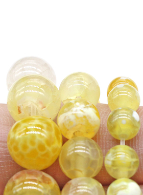 diy金黄色玛瑙玉髓项链耳坠散珠