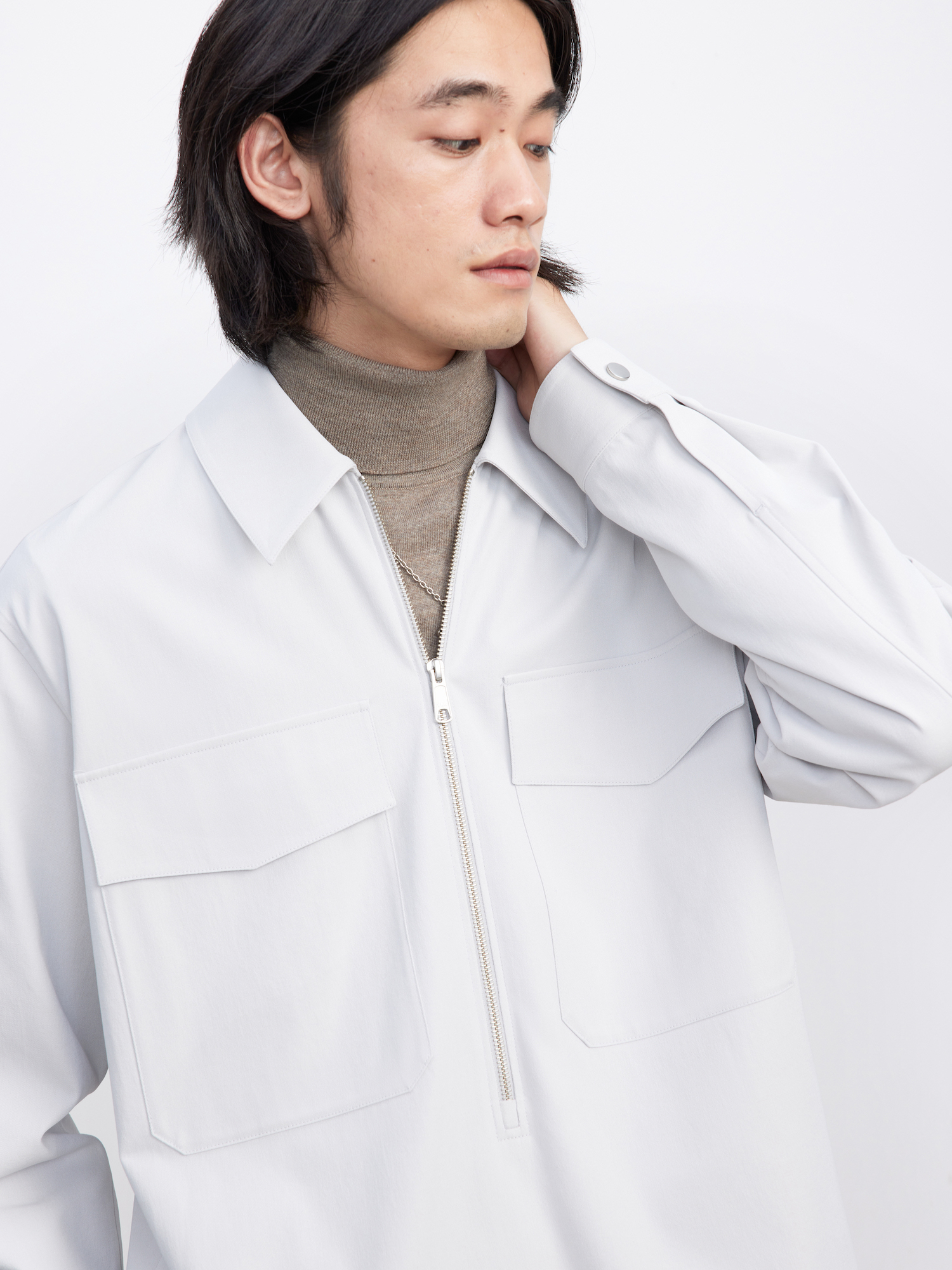 UNICA HOMME/马天宇明星同款Cityboy夹克衬衫休闲老钱风男装春季-图0