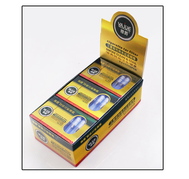 Yajue cigarette holder triple filter cigarette holder disposable disposable cigarette holder filter 96 pieces YJ-117