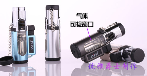 剑灵 喷枪焊枪创意防风打火机 带锁定耐高温 香道三直冲打火机 - 图2