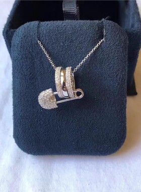 小蛮腰别针项链s925银