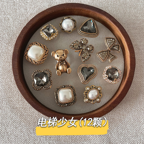 黑暗森林~巴洛克洞洞鞋配饰复古金属鞋花适配crocs原创diy装饰 - 图0