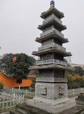 石雕佛塔石塔寺庙景区文昌舍利塔