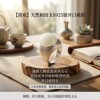 Qinghuan Hetian Jade Open Silver Ring Retro Light Luxury