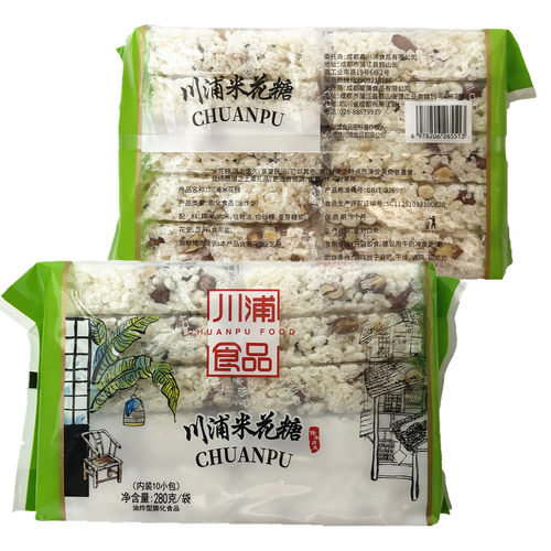 川蒲米花糖280g四川成都蒲江黑米酥蛋苕酥传统手工糕点休闲零食 - 图2