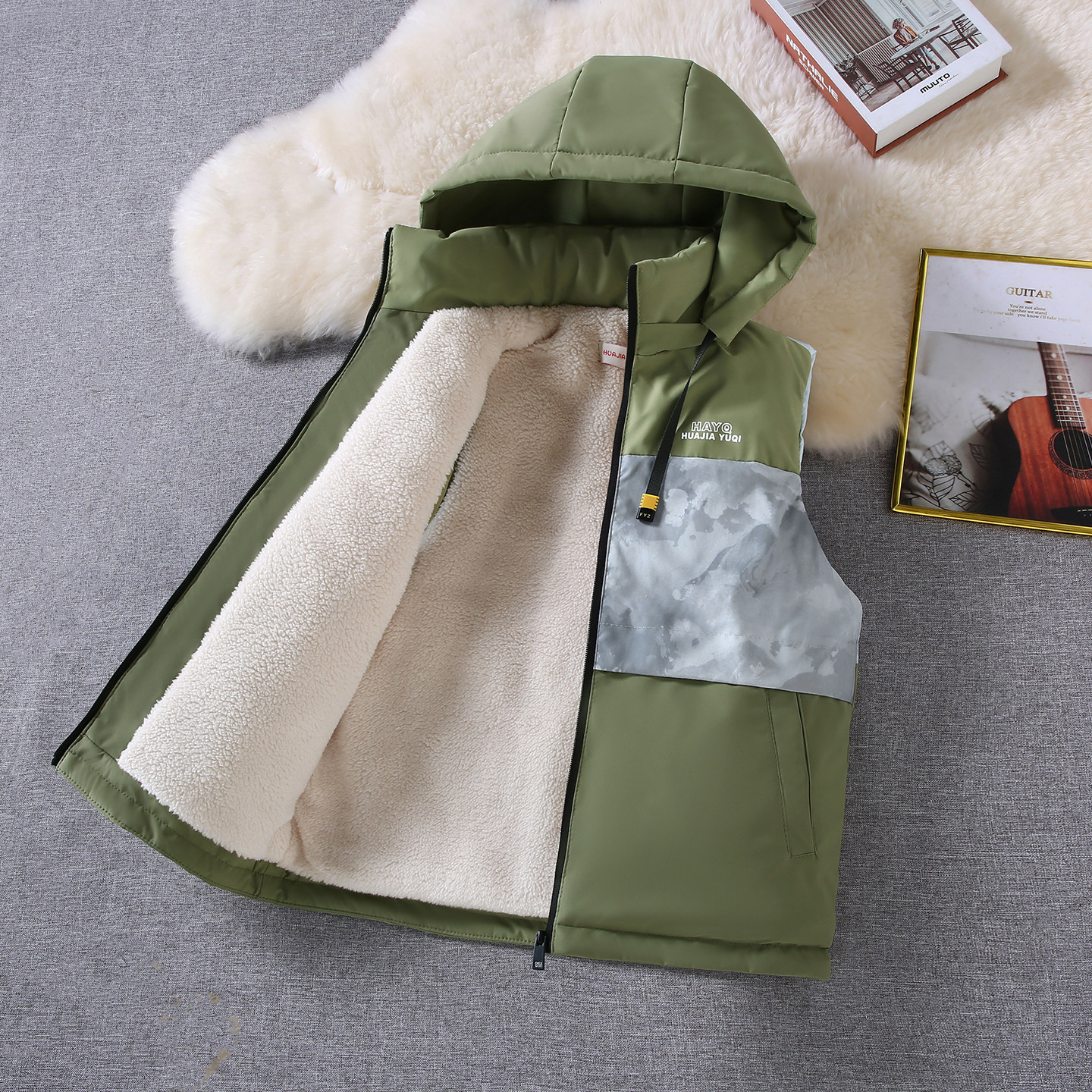 男童马甲秋冬款2025新款儿童加绒加厚坎肩背心外穿洋气保暖外套潮,淘宝优惠券,粉丝福利购,淘宝优惠卷