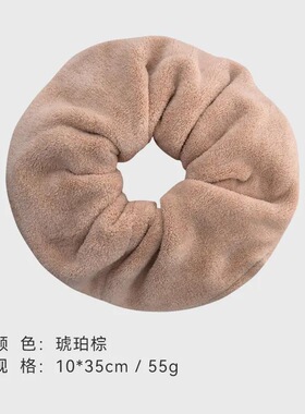 超大号干发毛巾发圈大肠圈女强吸水毛绒发绳不伤发洗脸两用干发圈