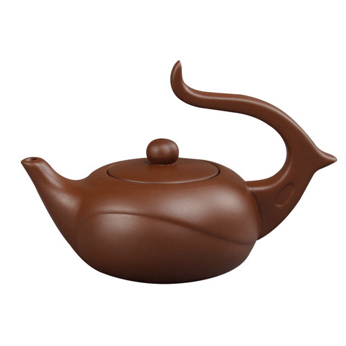 宜兴紫砂壶 纯手工精品花茶壶凤把浮雕朱泥壶 过滤花茶壶易泡壶 - 图3