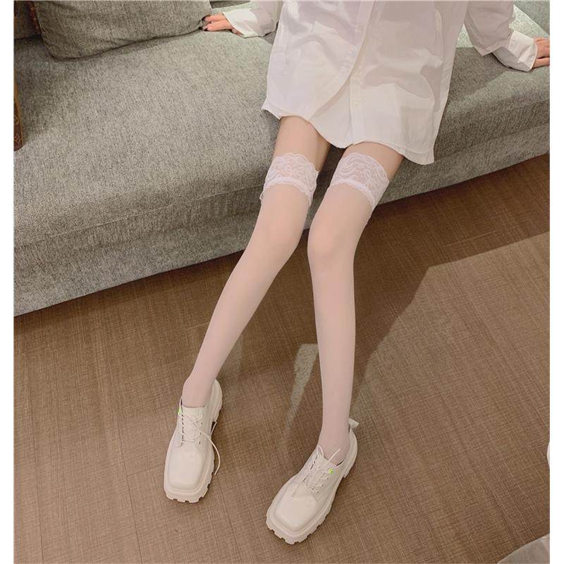 大码丝袜女薄款防勾丝胖mm调蕾丝性感半截过膝长筒黑丝袜子防滑,淘宝优惠券,粉丝福利购,淘宝优惠卷