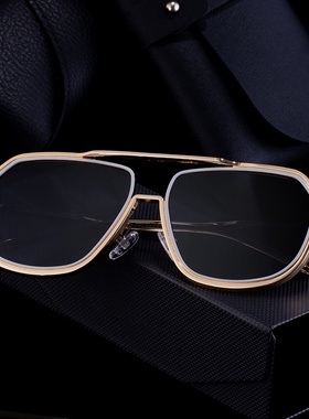 2025新款欧美时尚大框太阳镜男款复古蒸汽朋克风墨镜男潮跨境