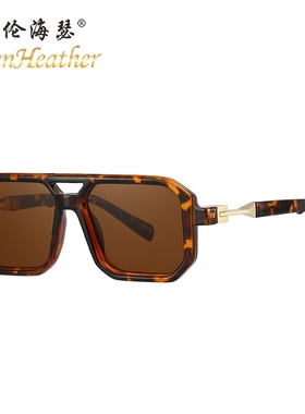 2025新款欧美双梁飞行员式时尚太阳镜感个性潮流百搭6125墨镜