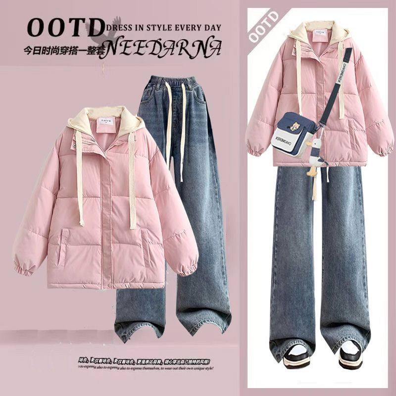 冬季15少女棉服13岁一套衣服12初中学生14-17女孩休闲裤保暖套装,淘宝优惠券,粉丝福利购,淘宝优惠卷