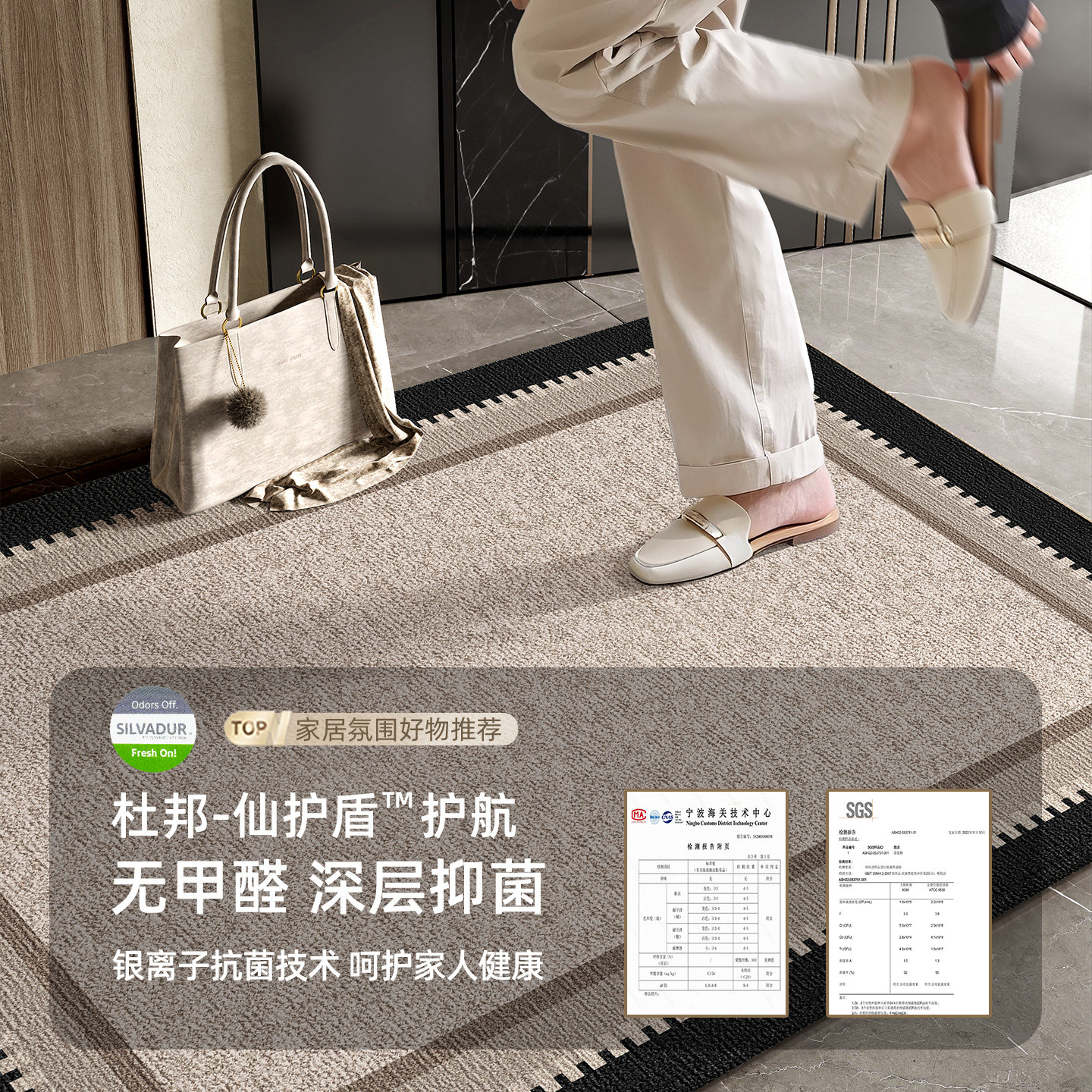 入户门地垫进门高级感脚垫门口垫子新款家用玄关高端耐脏防滑地毯,淘宝优惠券,粉丝福利购,淘宝优惠卷