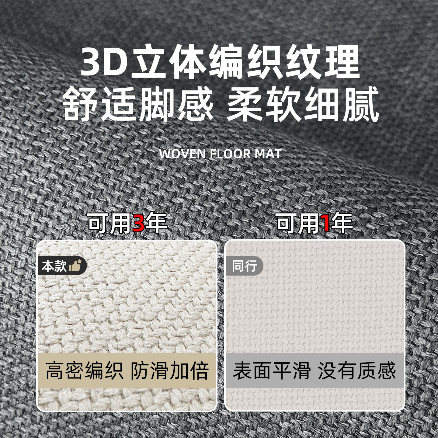 编织厨房地垫防滑防油吸水垫子门口耐脏脚垫防水专用可擦免洗地毯,淘宝优惠券,粉丝福利购,淘宝优惠卷