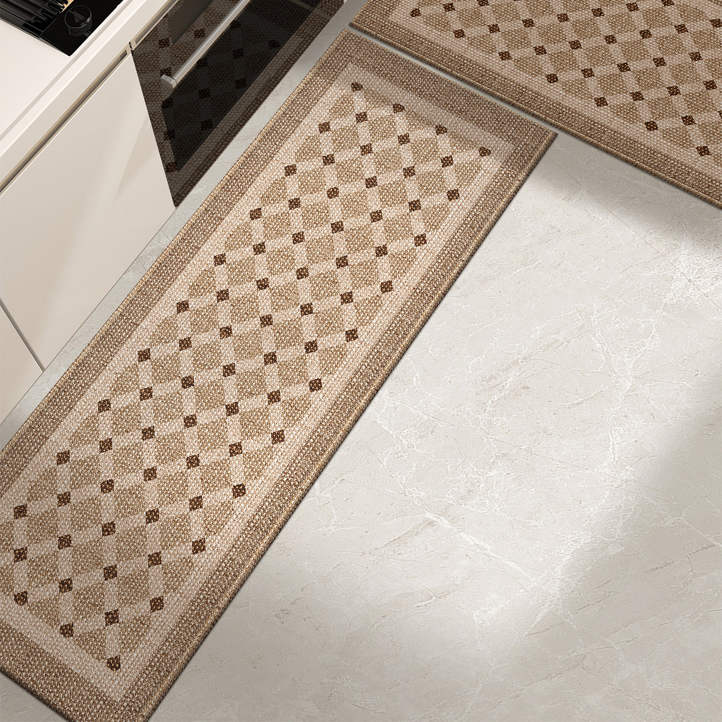 厨房地垫防油防水可擦免洗厨房门口家用专门耐磨耐脏地垫长条地毯,淘宝优惠券,粉丝福利购,淘宝优惠卷