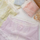 Sweet large size high waist ice silk antibacterial underwear