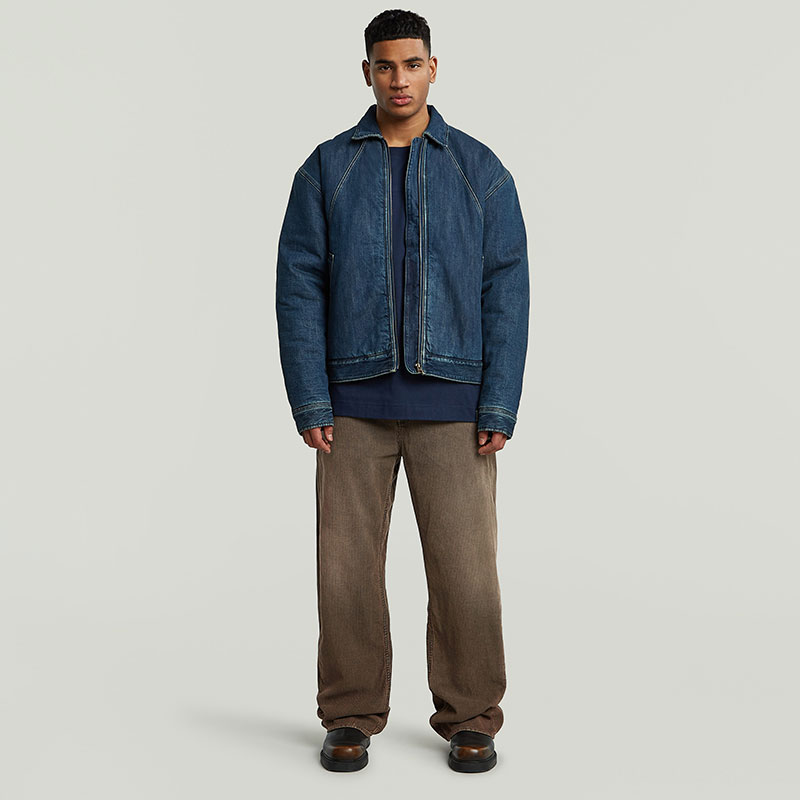 G-STAR RAW Bend 3D宽松高个子25秋季新品硬挺男士牛仔裤潮D27747 - 图1