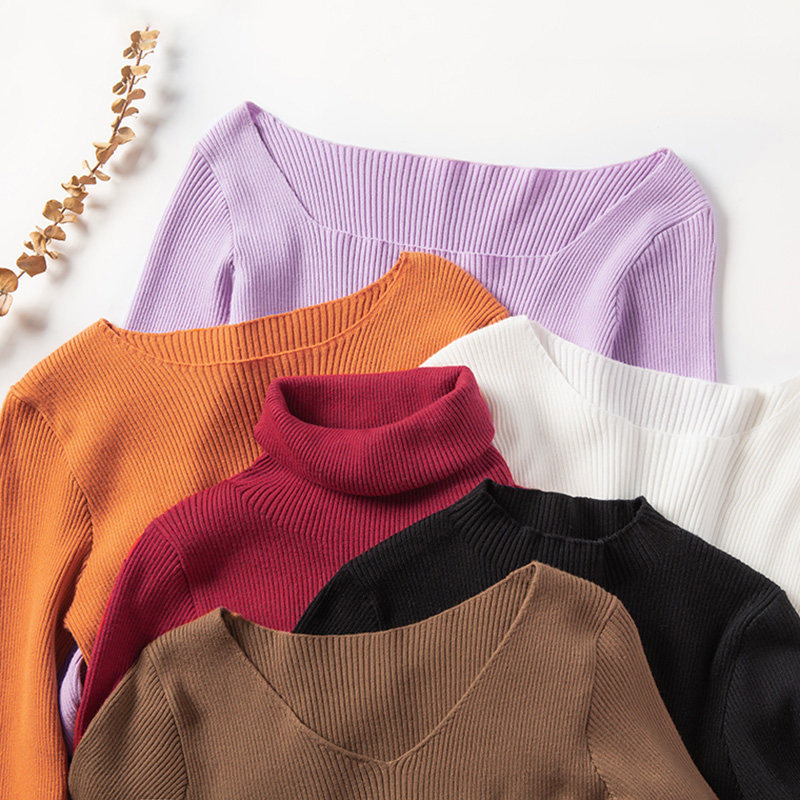 zk修身打底内搭紧身半高领2020毛衣 zk毛衣