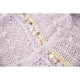 Zklin ສະໄຕເກົາຫຼີ ສີມ່ວງອ່ອນໆ hollow knitted cardigan