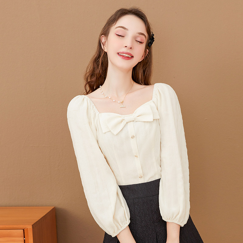 zk lin欧货爆款甜美别致减龄女小衫 zklin蕾丝衫/雪纺衫