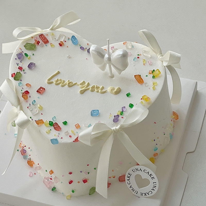 2.14情人节蛋糕装饰缤纷钻石砂糖宝石糖彩色蝴蝶结蜡烛插件插牌,淘宝优惠券,粉丝福利购,淘宝优惠卷