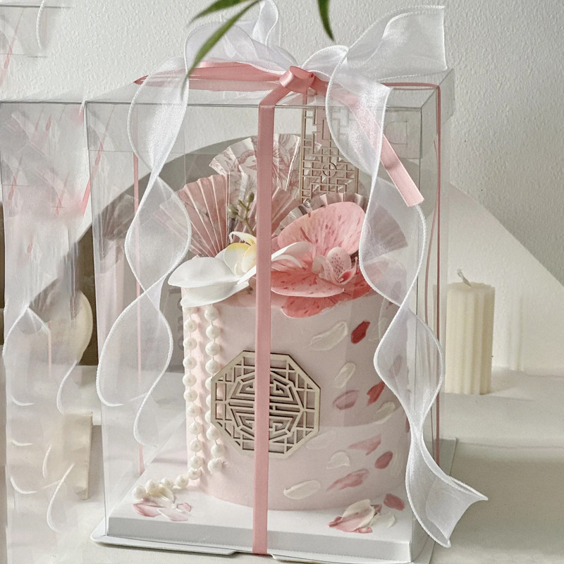 新中式古典水墨画蝴蝶兰古风屏风折扇适合送母亲生日甜品蛋糕装饰,淘宝优惠券,粉丝福利购,淘宝优惠卷