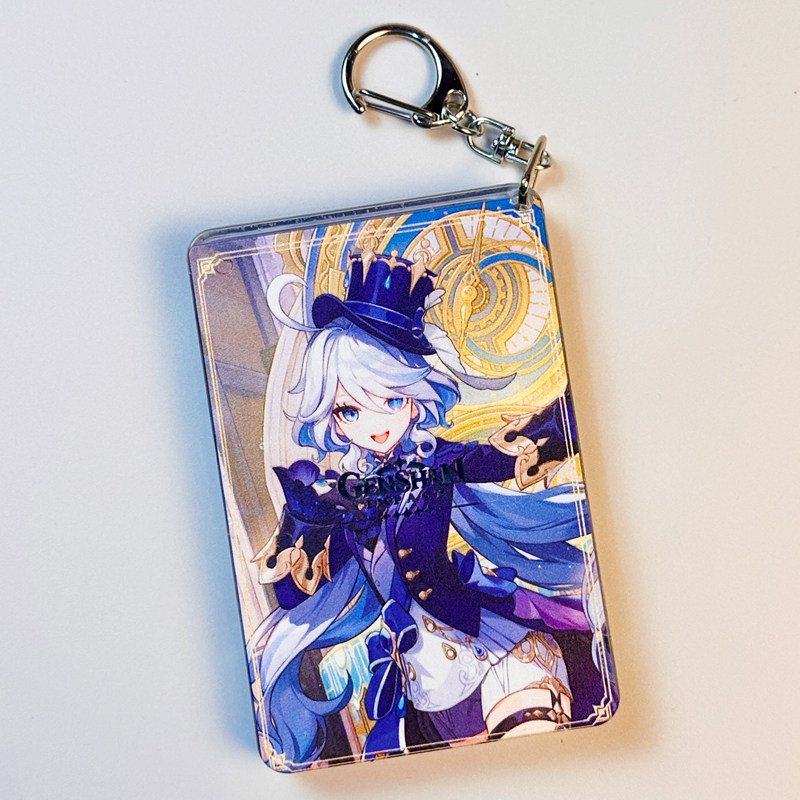 原神周边同人亚克力书包挂件包包芙宁娜芙卡洛斯钥匙扣流沙麻将