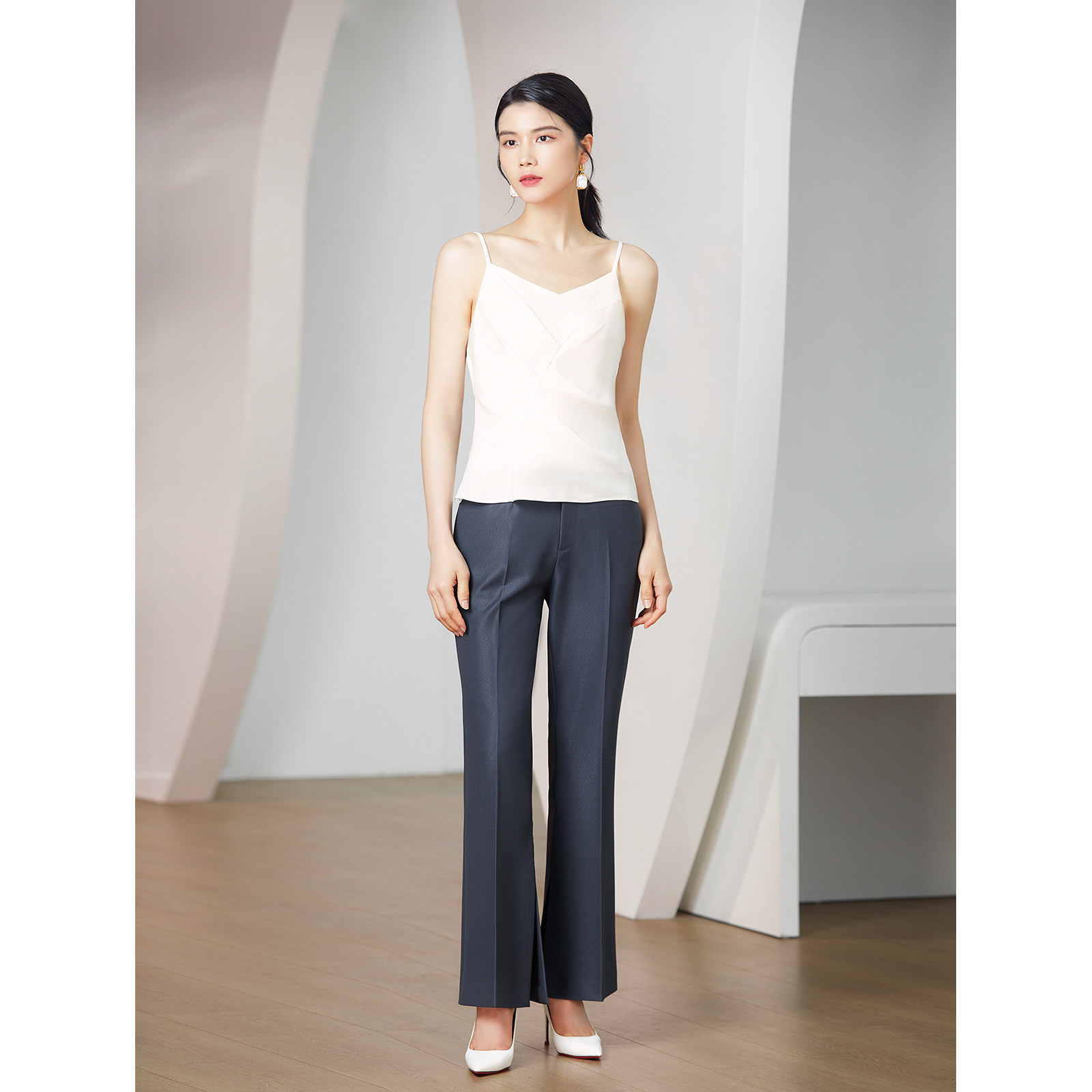 【垂柔醋酸】BBLLUUEE/粉蓝衣橱2026春夏精致四季百搭细肩带吊带,淘宝优惠券,粉丝福利购,淘宝优惠卷