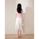 Pink and blue wardrobe 2026 summer new style satin oriental elegant rhyme pleated elegant cap-sleeved shirt for women
