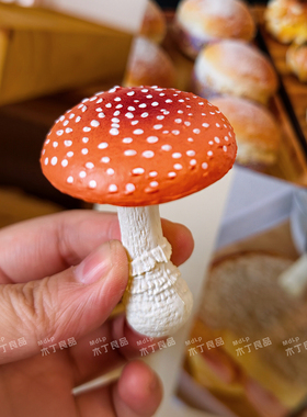 仿真蘑菇红伞伞菌菇磁性冰箱贴