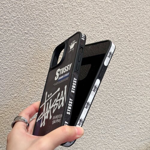 【正品】潮牌stussy斯图西iphone17promax手机壳16promax适用苹果15pro保护套防摔14液态硅胶13情侣全包 - 图2