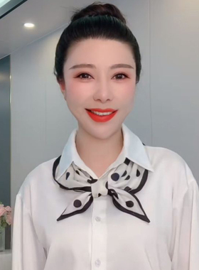 丝巾女小长条纹高级感薄款领巾百搭春夏飘带斜角2025新款护颈围巾