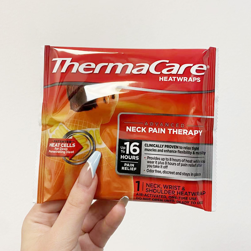 美国直邮 Thermacare 热敷带肩颈腕部热敷贴脖子成人男性女性11片 - 图2