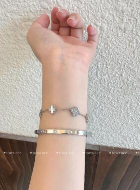 幸运四叶草手链轻奢高级感