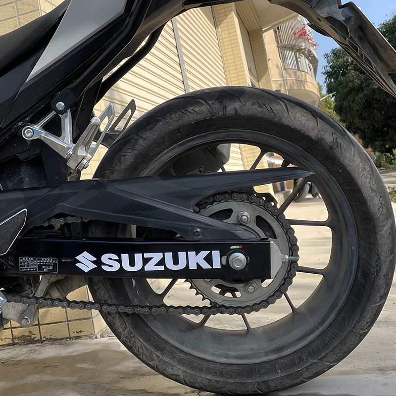 适用于铃木gsx250r踏板UY125车身减震后DL平叉拉花个性装饰反光贴 - 图2