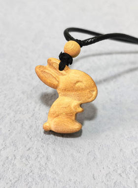檀象十二生肖吊坠挂件项链
